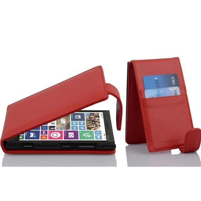 Cadorabo Hülle kompatibel mit Nokia Lumia 929 / 930 Schutzhülle im Flip Design aus strukturiertem Kunstleder