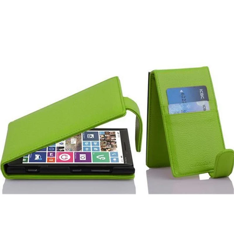 Cadorabo Hülle kompatibel mit Nokia Lumia 929 / 930 Schutzhülle im Flip Design aus strukturiertem Kunstleder