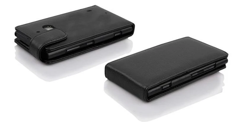 Cadorabo Hülle kompatibel mit Nokia Lumia 929 / 930 Schutzhülle im Flip Design aus strukturiertem Kunstleder