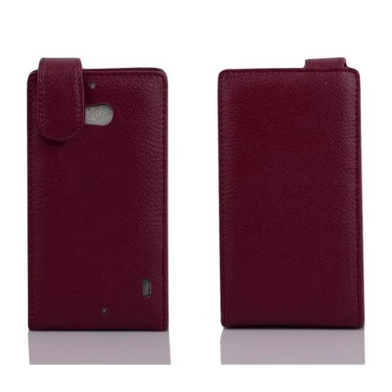 Cadorabo Hülle kompatibel mit Nokia Lumia 929 / 930 Schutzhülle im Flip Design aus strukturiertem Kunstleder