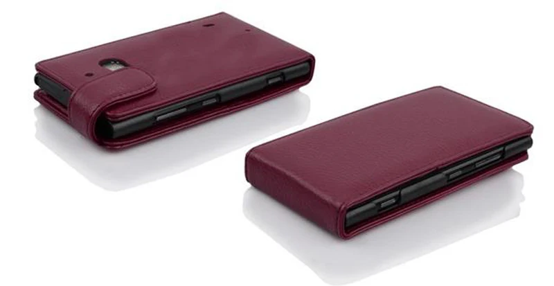 Cadorabo Hülle kompatibel mit Nokia Lumia 929 / 930 Schutzhülle im Flip Design aus strukturiertem Kunstleder
