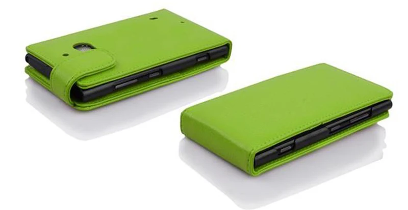 Cadorabo Hülle kompatibel mit Nokia Lumia 929 / 930 Schutzhülle im Flip Design aus strukturiertem Kunstleder