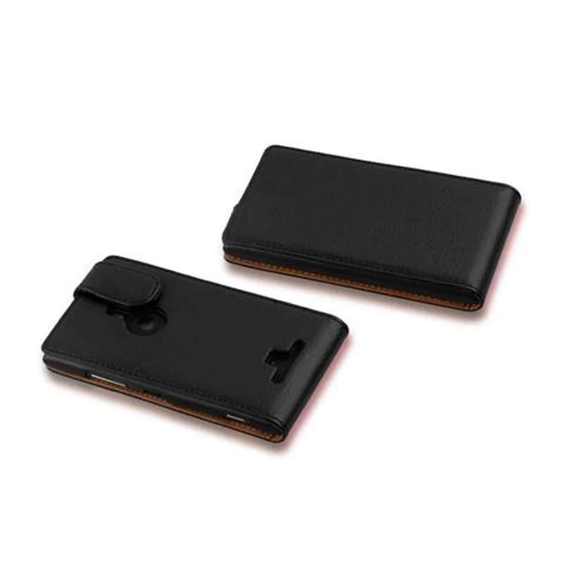 Cadorabo Hülle kompatibel mit Nokia Lumia 925 Schutzhülle im Flip Design aus strukturiertem Kunstleder