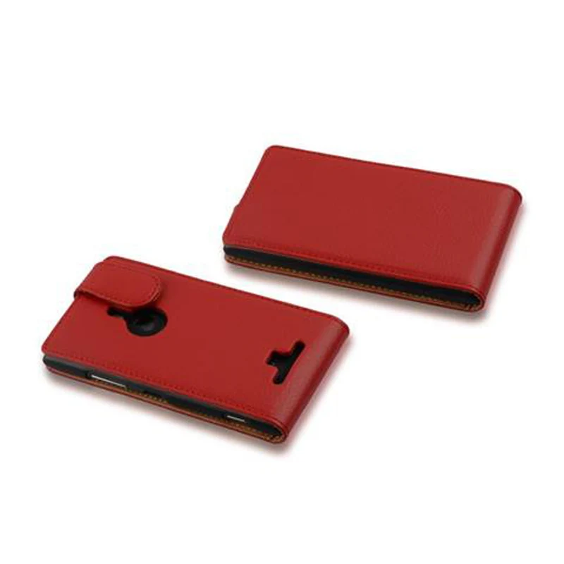 Cadorabo Hülle kompatibel mit Nokia Lumia 925 Schutzhülle im Flip Design aus strukturiertem Kunstleder