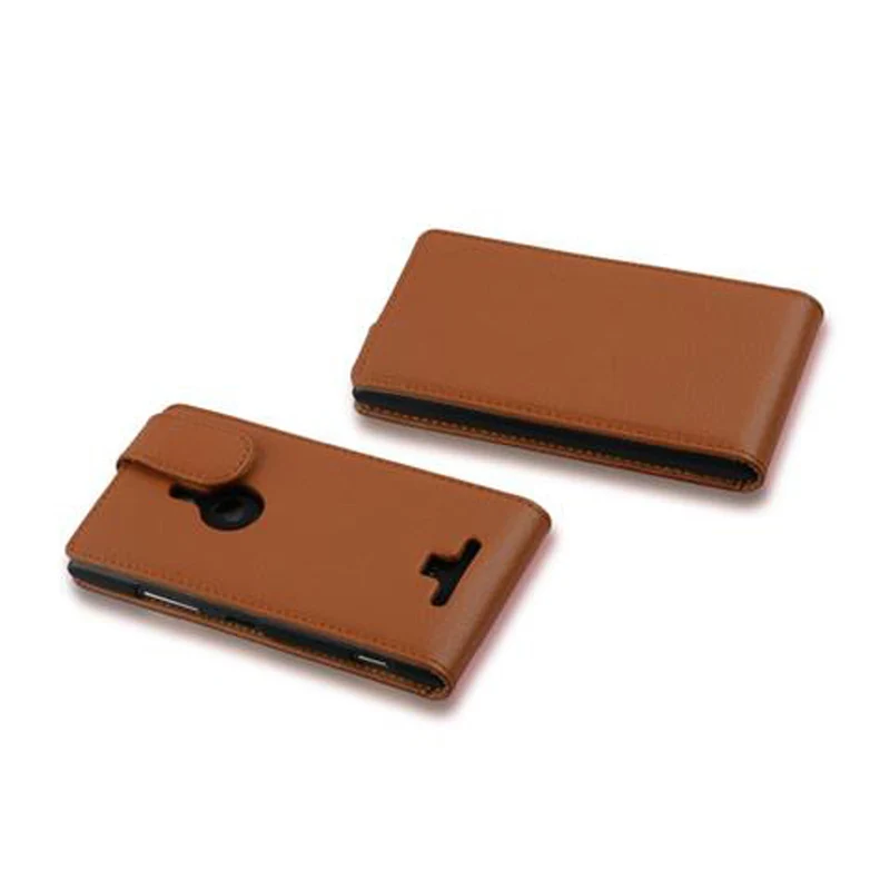 Cadorabo Hülle kompatibel mit Nokia Lumia 925 Schutzhülle im Flip Design aus strukturiertem Kunstleder