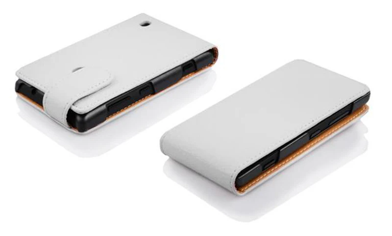 Cadorabo Hülle kompatibel mit Nokia Lumia 630 / 635 Schutzhülle im Flip Design aus strukturiertem Kunstleder