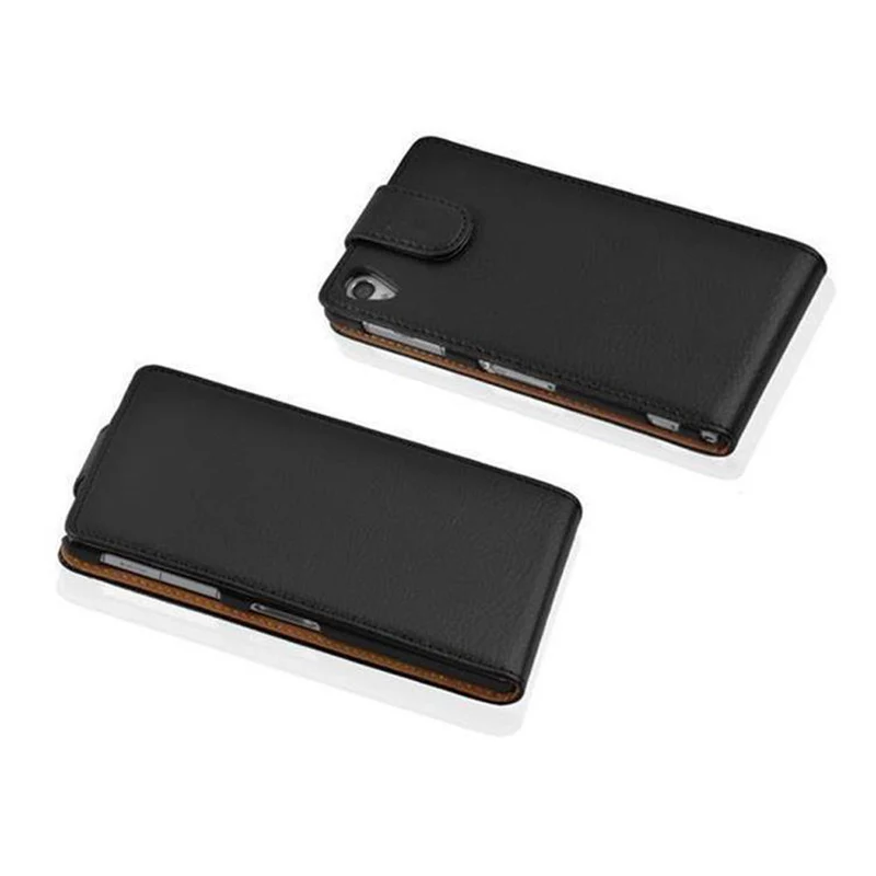 Cadorabo Hülle kompatibel mit Sony Xperia Z1 COMPACT Schutzhülle im Flip Design aus strukturiertem Kunstleder