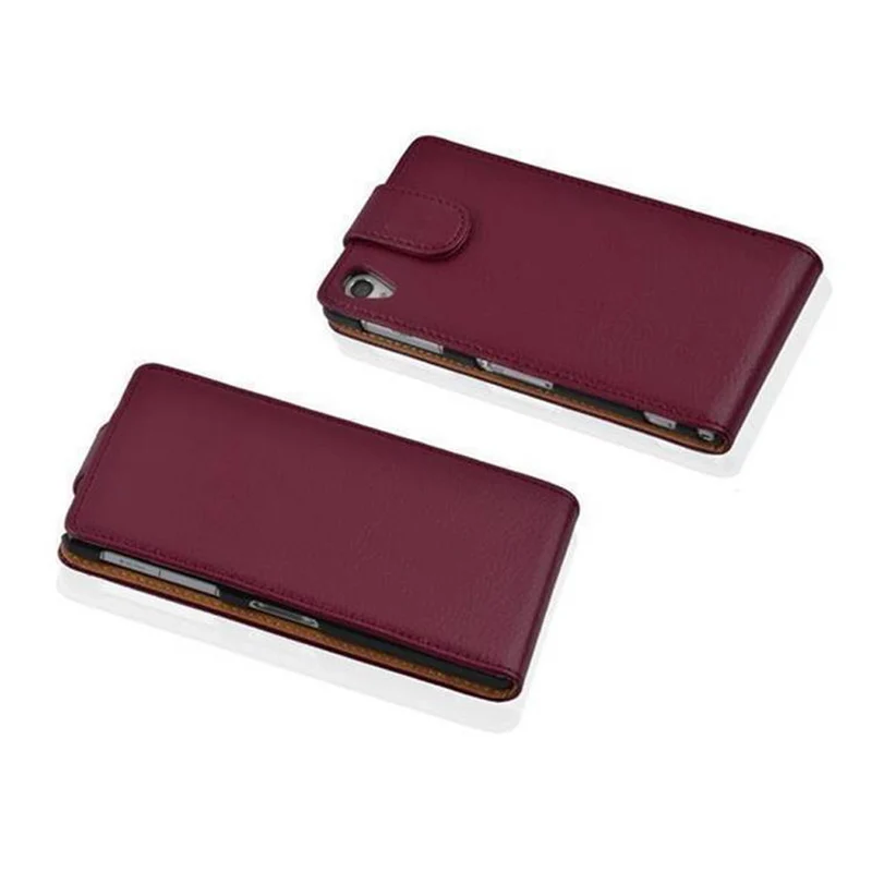 Cadorabo Hülle kompatibel mit Sony Xperia Z2 Schutzhülle im Flip Design aus strukturiertem Kunstleder