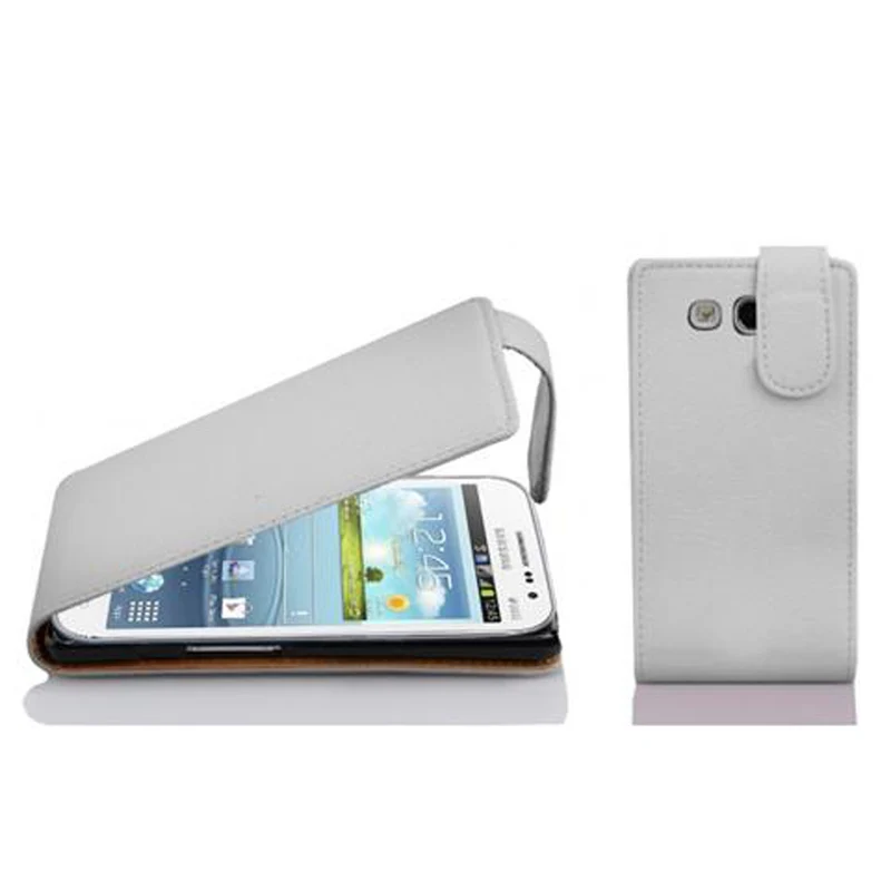 Cadorabo Hülle kompatibel mit Samsung Galaxy WIN Schutzhülle im Flip Design aus strukturiertem Kunstleder