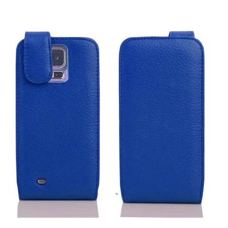 Cadorabo Hülle kompatibel mit Samsung Galaxy S5 MINI / S5 MINI DUOS Schutzhülle im Flip Design aus strukturiertem Kunstleder