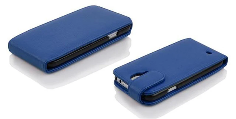 Cadorabo Hülle kompatibel mit Samsung Galaxy S5 MINI / S5 MINI DUOS Schutzhülle im Flip Design aus strukturiertem Kunstleder