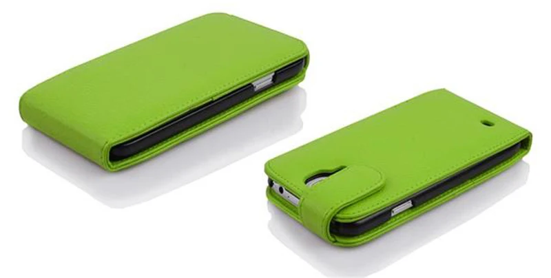 Cadorabo Hülle kompatibel mit Samsung Galaxy S5 MINI / S5 MINI DUOS Schutzhülle im Flip Design aus strukturiertem Kunstleder