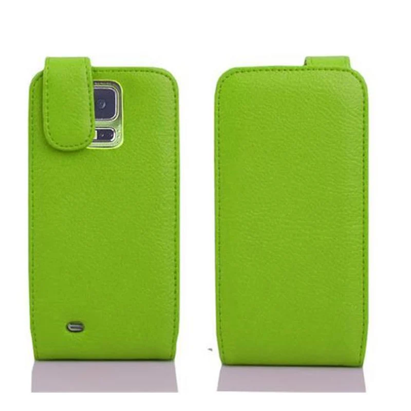 Cadorabo Hülle kompatibel mit Samsung Galaxy S5 MINI / S5 MINI DUOS Schutzhülle im Flip Design aus strukturiertem Kunstleder