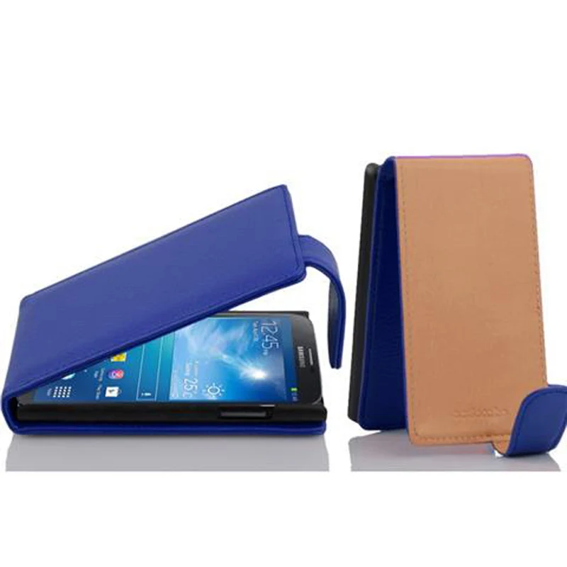 Cadorabo Hülle kompatibel mit Samsung Galaxy MEGA 6.3 Schutzhülle im Flip Design aus strukturiertem Kunstleder