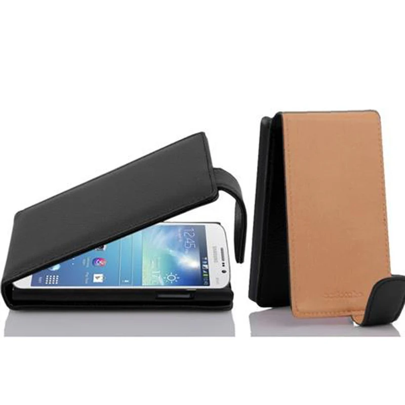 Cadorabo Hülle kompatibel mit Samsung Galaxy MEGA 5.8 Schutzhülle im Flip Design aus strukturiertem Kunstleder