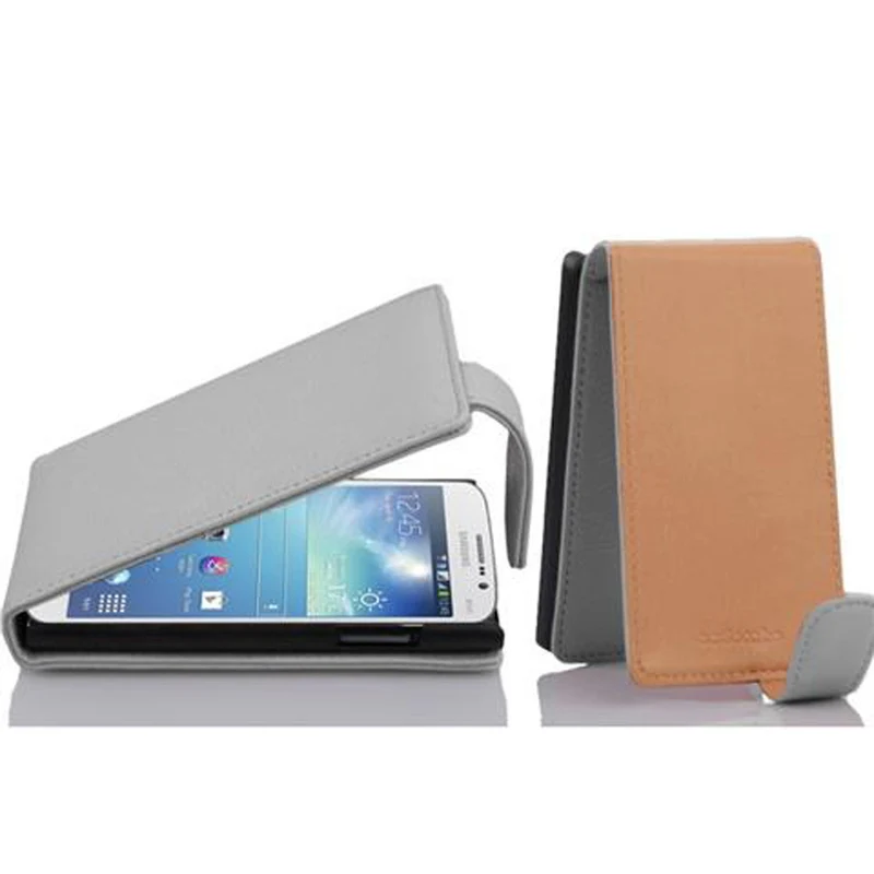 Cadorabo Hülle kompatibel mit Samsung Galaxy MEGA 5.8 Schutzhülle im Flip Design aus strukturiertem Kunstleder