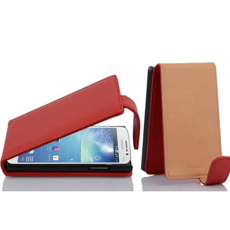 Cadorabo Hülle kompatibel mit Samsung Galaxy MEGA 5.8 Schutzhülle im Flip Design aus strukturiertem Kunstleder