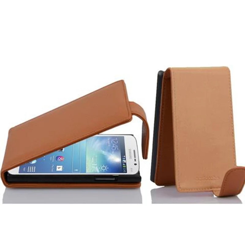 Cadorabo Hülle kompatibel mit Samsung Galaxy MEGA 5.8 Schutzhülle im Flip Design aus strukturiertem Kunstleder