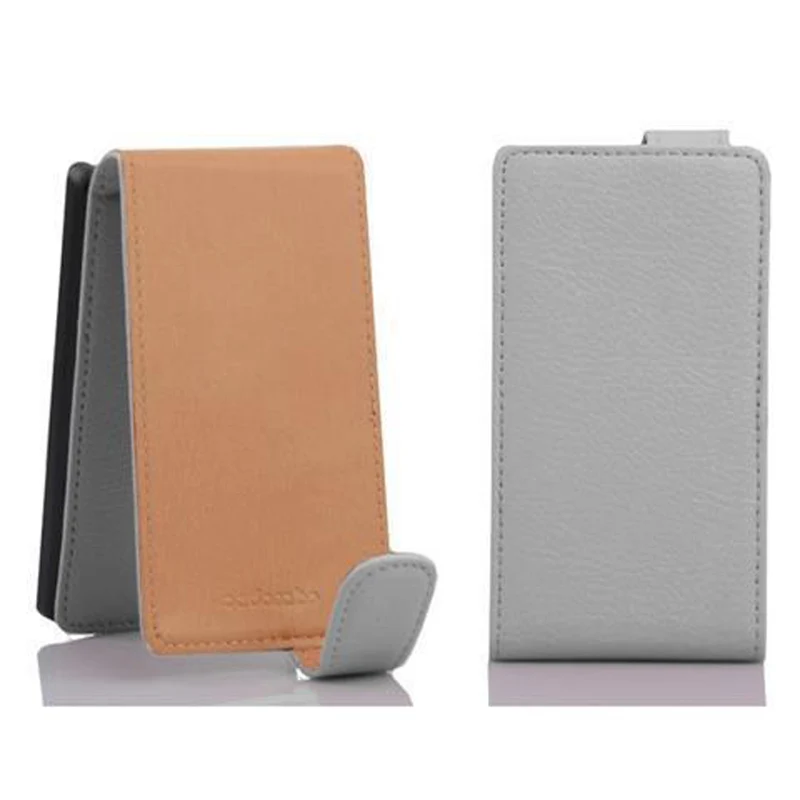 Cadorabo Hülle kompatibel mit Samsung Galaxy MEGA 5.8 Schutzhülle im Flip Design aus strukturiertem Kunstleder
