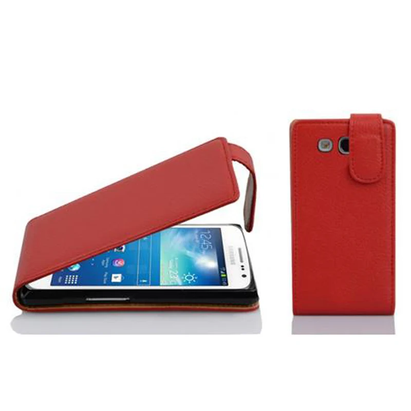 Cadorabo Hülle kompatibel mit Samsung Galaxy EXPRESS 2 Schutzhülle im Flip Design aus strukturiertem Kunstleder