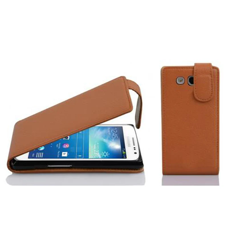 Cadorabo Hülle kompatibel mit Samsung Galaxy EXPRESS 2 Schutzhülle im Flip Design aus strukturiertem Kunstleder