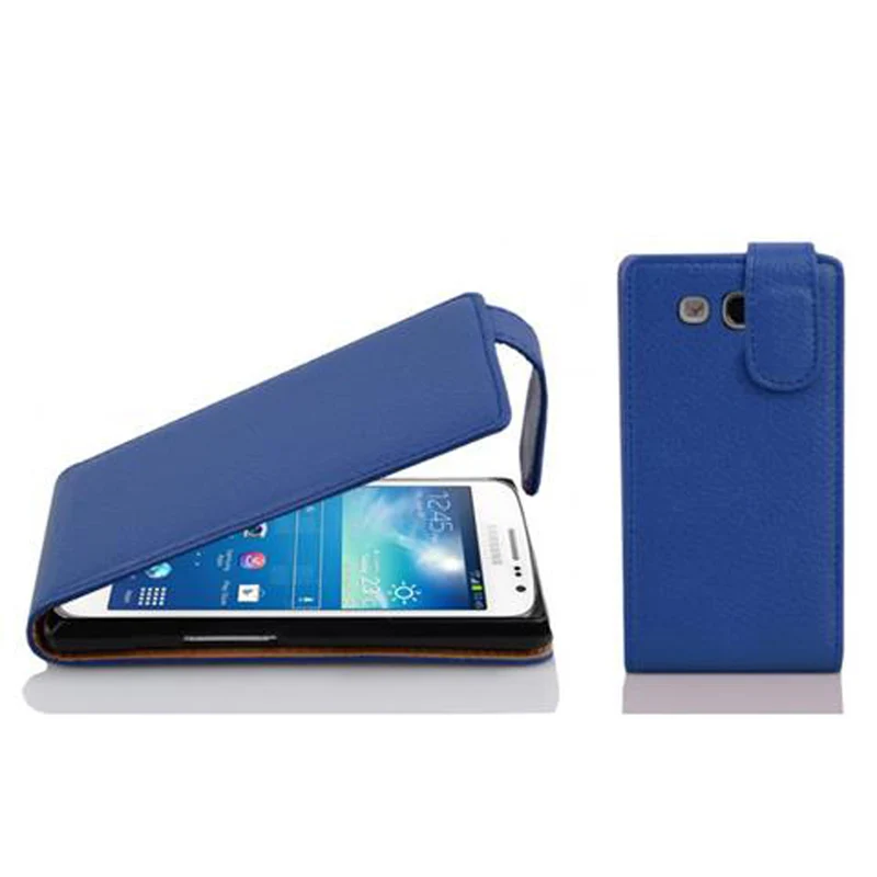 Cadorabo Hülle kompatibel mit Samsung Galaxy EXPRESS 2 Schutzhülle im Flip Design aus strukturiertem Kunstleder
