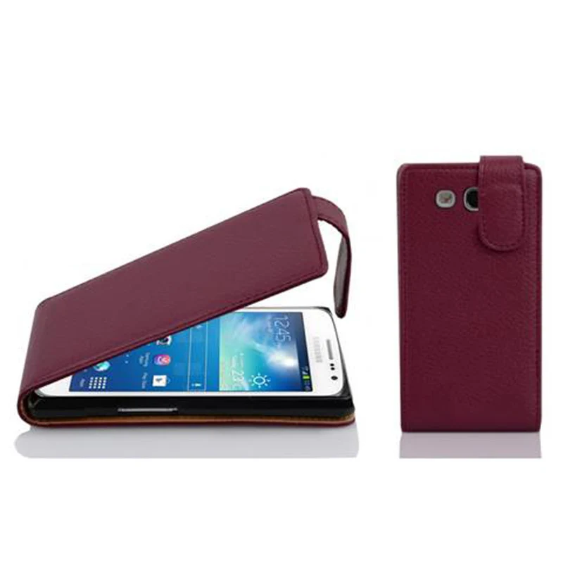 Cadorabo Hülle kompatibel mit Samsung Galaxy EXPRESS 2 Schutzhülle im Flip Design aus strukturiertem Kunstleder