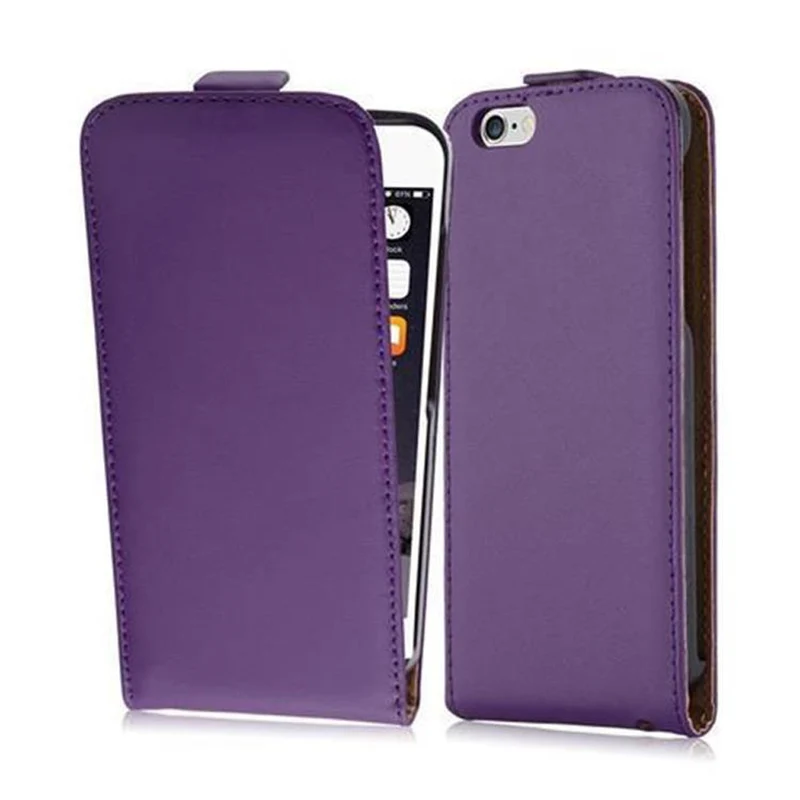 Cadorabo Hülle kompatibel mit Apple iPhone 6 PLUS / 6S PLUS Schutzhülle im Flip Design aus glattem Kunstleder