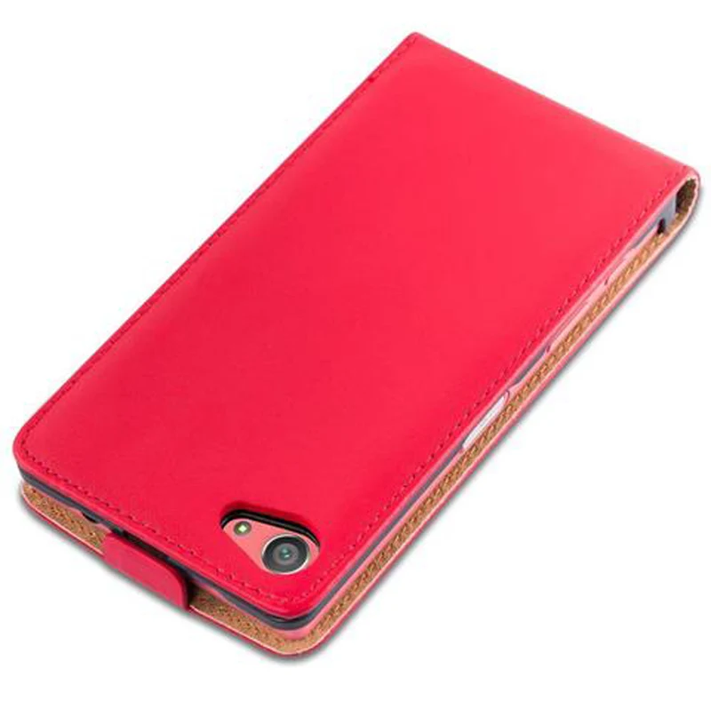 Cadorabo Hülle kompatibel mit Sony Xperia Z5 COMPACT Schutzhülle im Flip Design aus glattem Kunstleder