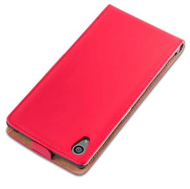 Cadorabo Hülle kompatibel mit Sony Xperia Z5 Schutzhülle im Flip Design aus glattem Kunstleder