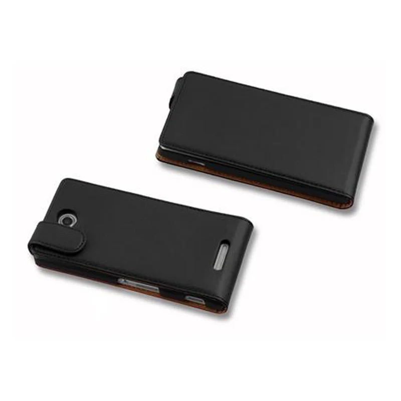 Cadorabo Hülle kompatibel mit Sony Xperia C Schutzhülle im Flip Design aus glattem Kunstleder