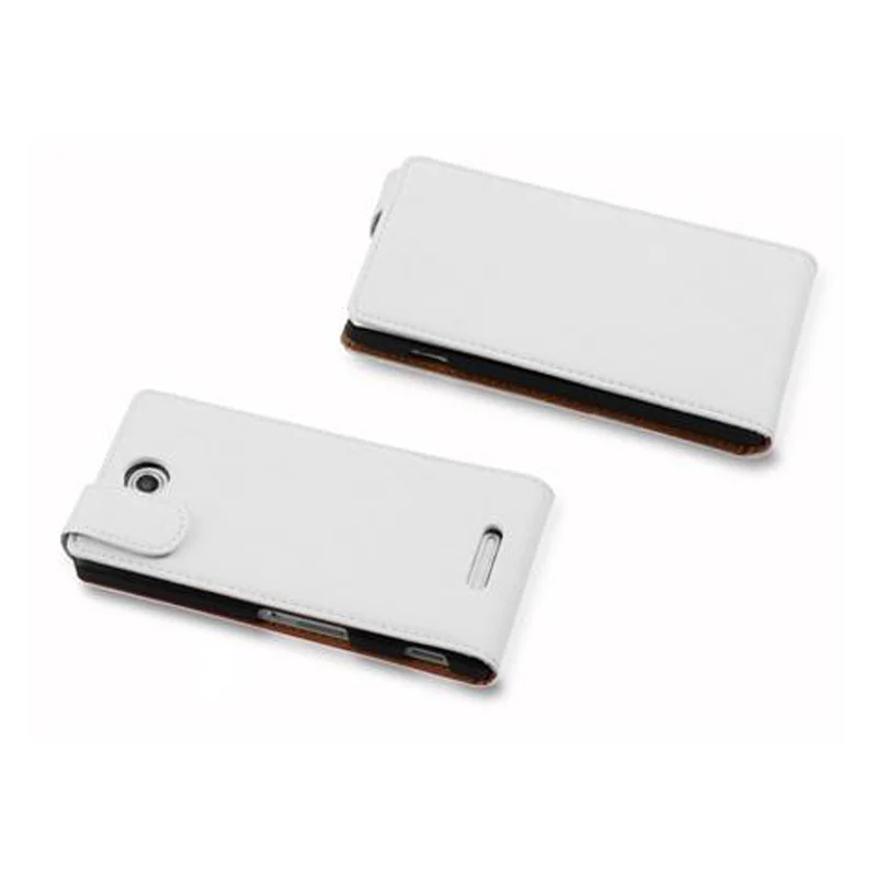 Cadorabo Hülle kompatibel mit Sony Xperia C Schutzhülle im Flip Design aus glattem Kunstleder