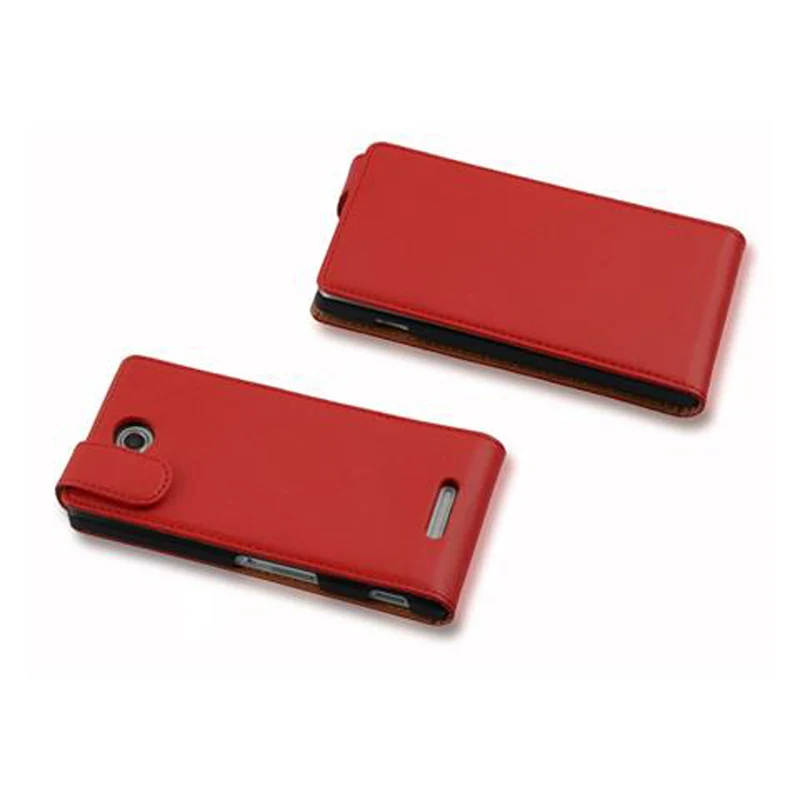 Cadorabo Hülle kompatibel mit Sony Xperia C Schutzhülle im Flip Design aus glattem Kunstleder