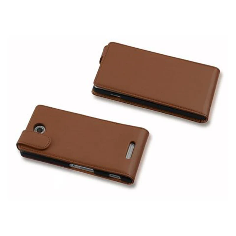 Cadorabo Hülle kompatibel mit Sony Xperia C Schutzhülle im Flip Design aus glattem Kunstleder