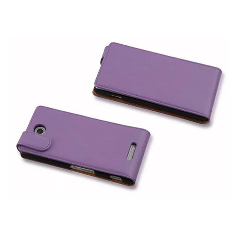 Cadorabo Hülle kompatibel mit Sony Xperia C Schutzhülle im Flip Design aus glattem Kunstleder