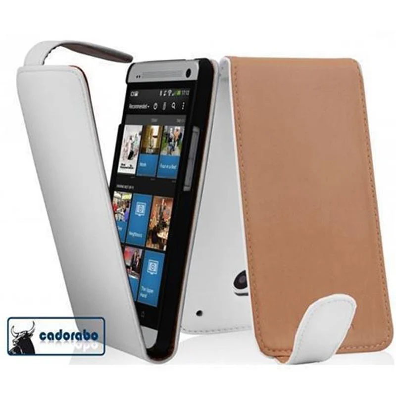 Cadorabo Hülle kompatibel mit HTC ONE MINI M4 Schutzhülle im Flip Design aus glattem Kunstleder
