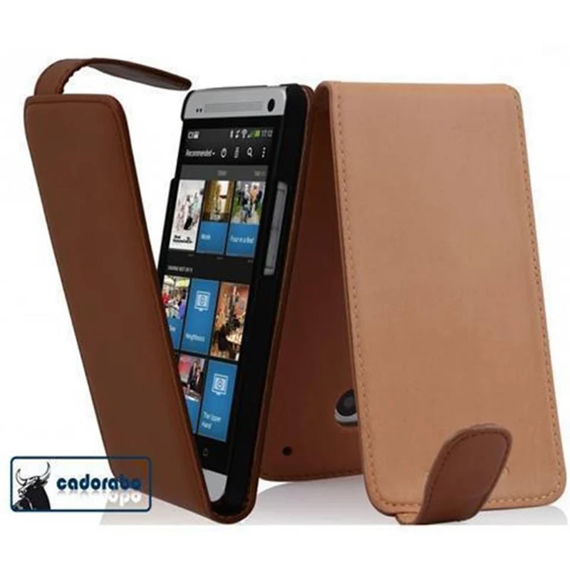 Cadorabo Hülle kompatibel mit HTC ONE MINI M4 Schutzhülle im Flip Design aus glattem Kunstleder