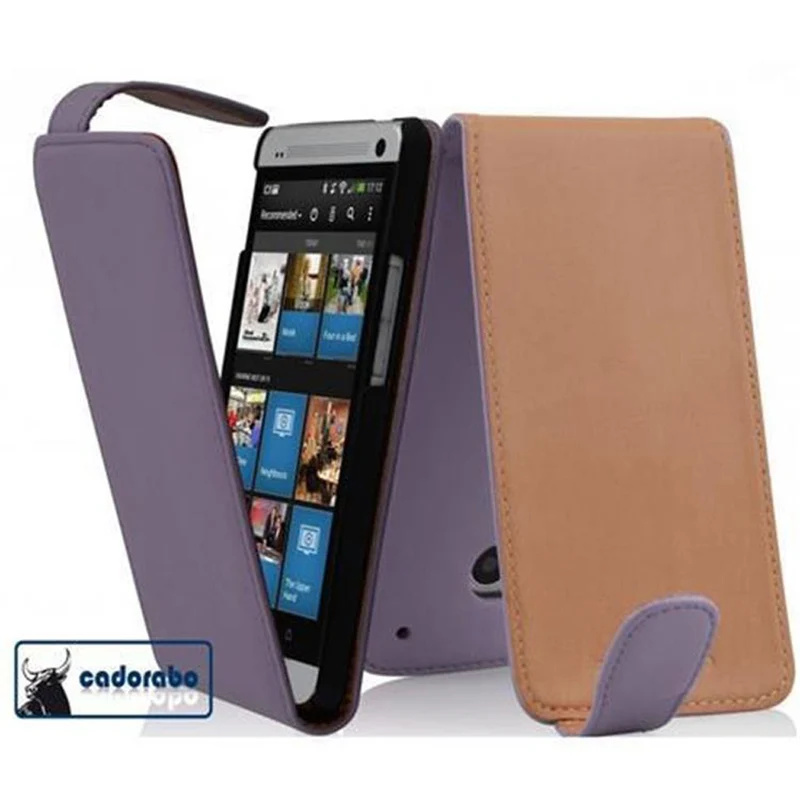 Cadorabo Hülle kompatibel mit HTC ONE MINI M4 Schutzhülle im Flip Design aus glattem Kunstleder