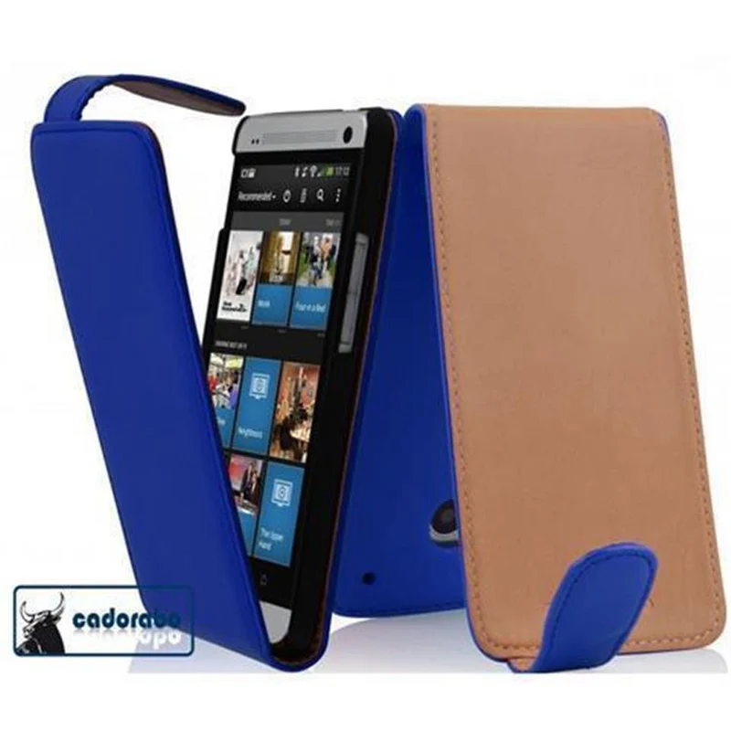Cadorabo Hülle kompatibel mit HTC ONE MINI M4 Schutzhülle im Flip Design aus glattem Kunstleder