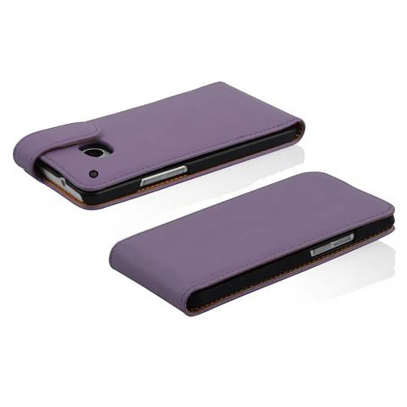 Cadorabo Hülle kompatibel mit HTC ONE MINI M4 Schutzhülle im Flip Design aus glattem Kunstleder