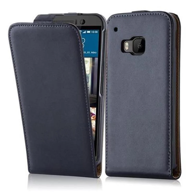 Cadorabo Hülle kompatibel mit HTC ONE M9 Schutzhülle im Flip Design aus glattem Kunstleder