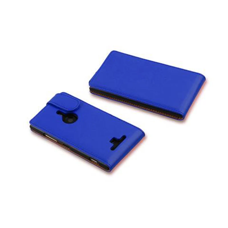 Cadorabo Hülle kompatibel mit Nokia Lumia 925 Schutzhülle im Flip Design aus glattem Kunstleder