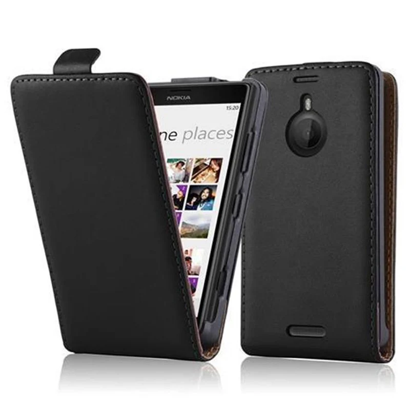 Cadorabo Hülle kompatibel mit Nokia Lumia 1520 Schutzhülle im Flip Design aus glattem Kunstleder
