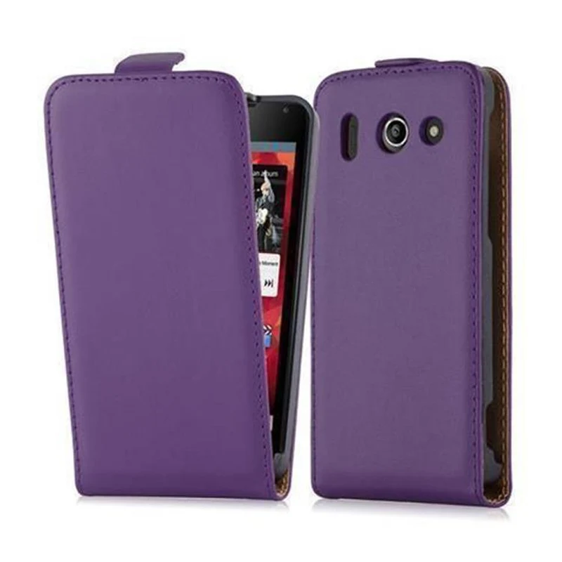 Cadorabo Hülle kompatibel mit Huawei ASCEND G510 / G520 / G525 Schutzhülle im Flip Design aus glattem Kunstleder