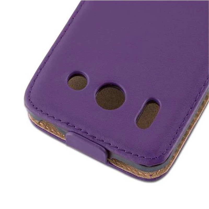 Cadorabo Hülle kompatibel mit Huawei ASCEND G510 / G520 / G525 Schutzhülle im Flip Design aus glattem Kunstleder