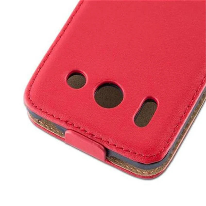 Cadorabo Hülle kompatibel mit Huawei ASCEND G510 / G520 / G525 Schutzhülle im Flip Design aus glattem Kunstleder