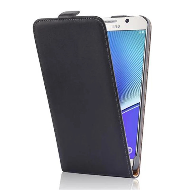 Cadorabo Hülle kompatibel mit Samsung Galaxy NOTE 5 Schutzhülle im Flip Design aus glattem Kunstleder