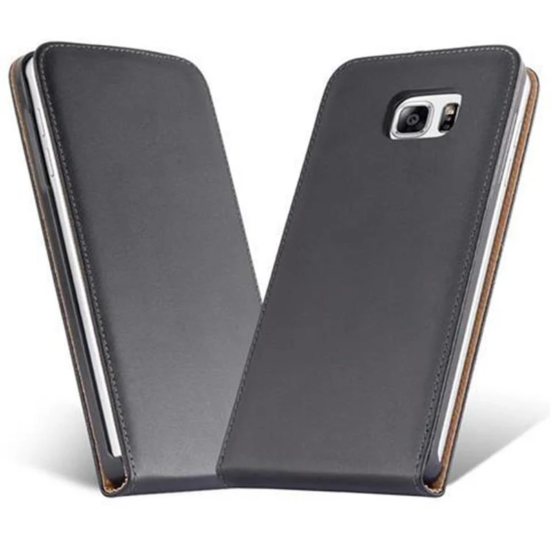 Cadorabo Hülle kompatibel mit Samsung Galaxy NOTE 5 Schutzhülle im Flip Design aus glattem Kunstleder