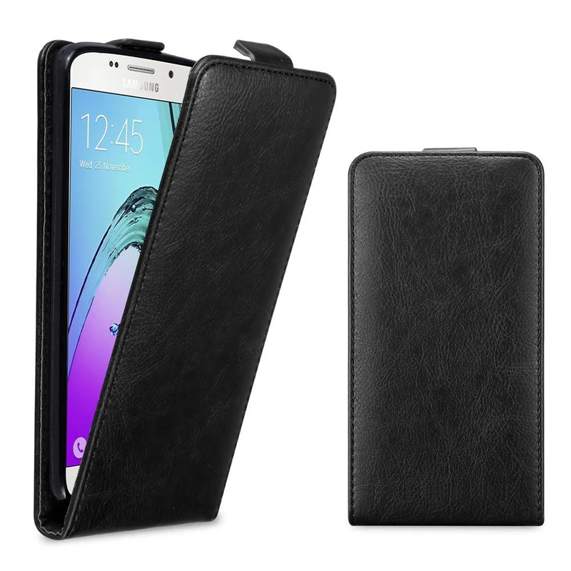 Cadorabo Hülle kompatibel mit Samsung Galaxy A5 2016 Schutzhülle im Flip Design aus glattem Kunstleder