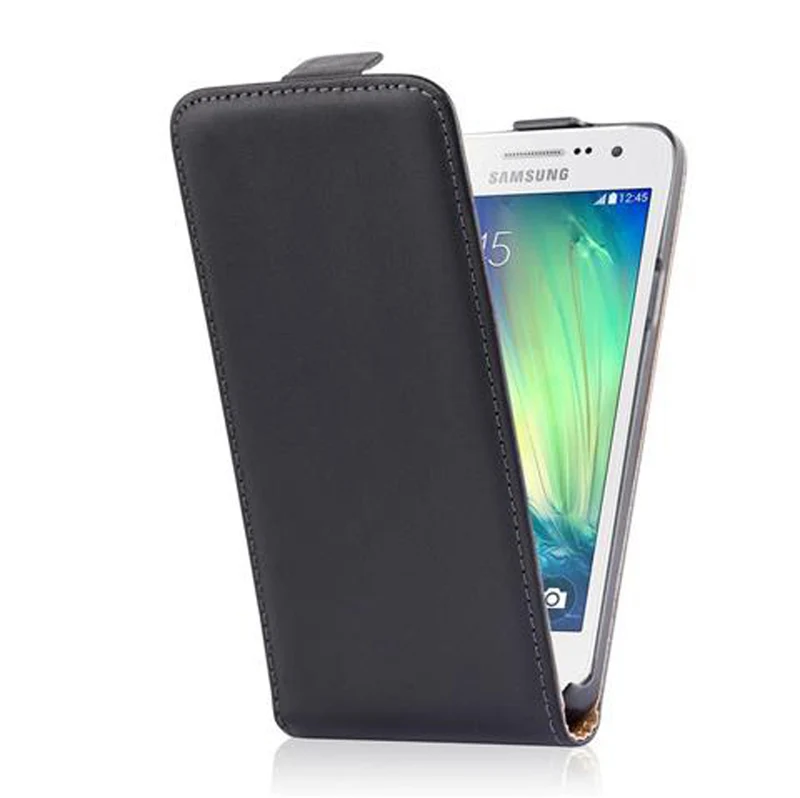 Cadorabo Hülle kompatibel mit Samsung Galaxy A3 2015 Schutzhülle im Flip Design aus glattem Kunstleder